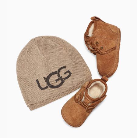 UGG Baby Neumel & UGG Beanie - Boots Barn - Brune (NO-H239)